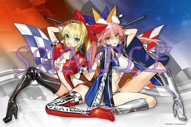 ワダアルコ描き下ろし Fate Extella Extra Racing B2タペストリーが全４種類にて10 14迄予約受付開始 Fate Grand Order Blog