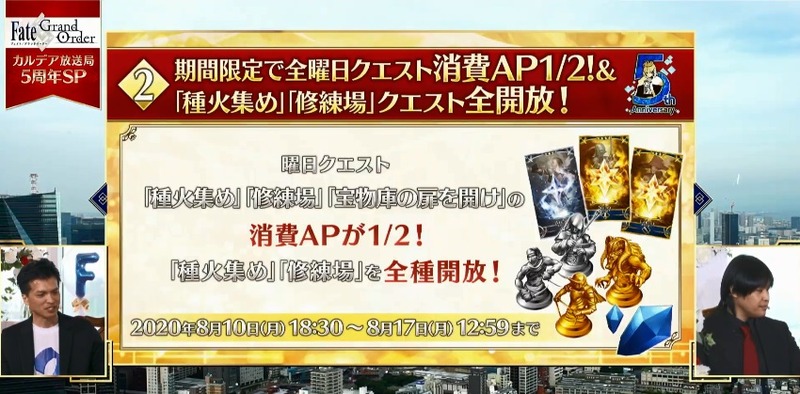 Fate Grand Order カルデア放送局 5周年sp Under The Same Sky ゲーム最新情報まとめ Fate Grand Order Blog