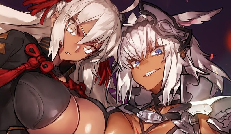 めろん２２さんの 沖田オルタとカイニスの褐 色 白 髪 ホ ッ ト サ ン ド Fate Grand Order Blog
