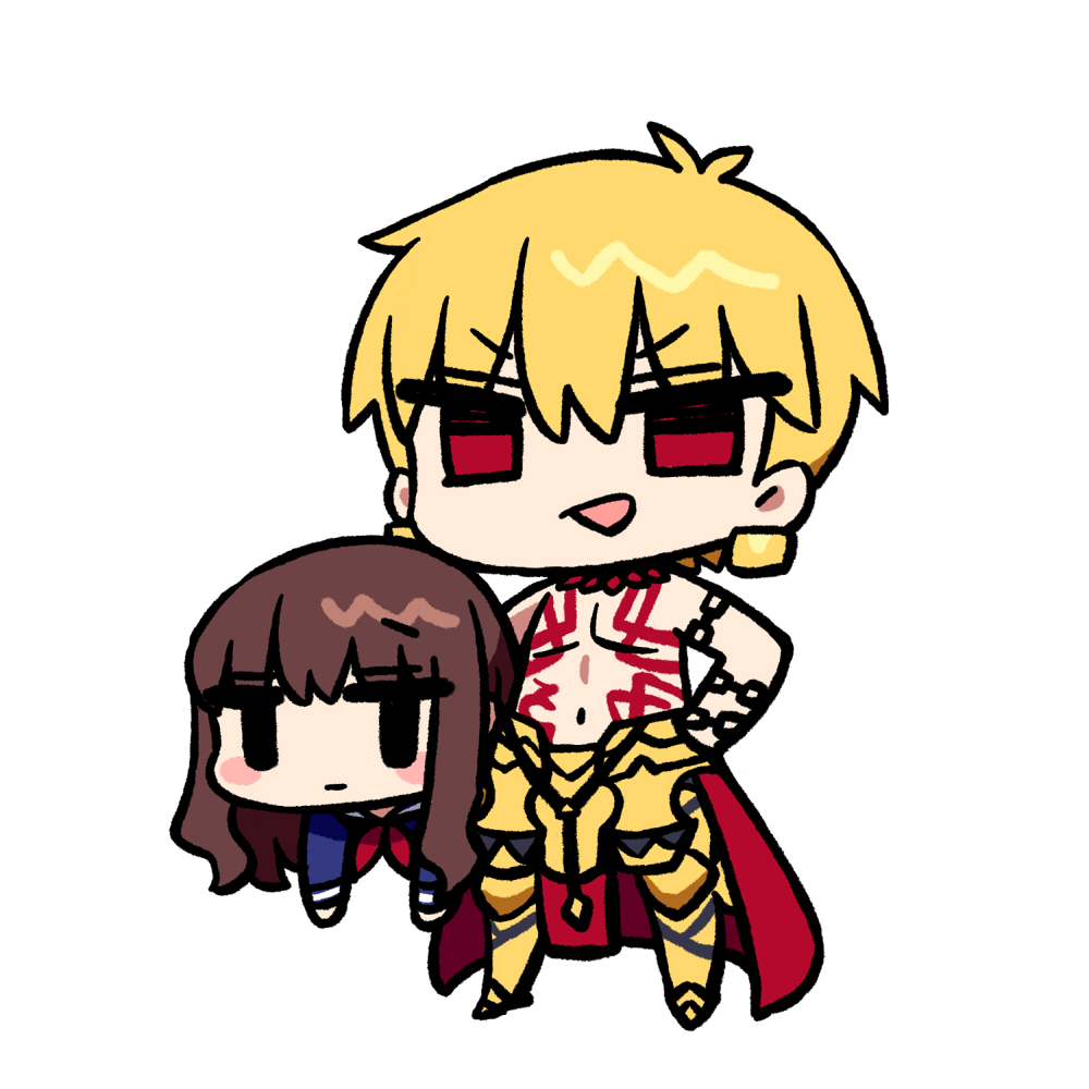 金ザビ。CHANxCOさんの「岸波白野を担ぐギルガメッシュ」 : Fate/Grand Order Blog