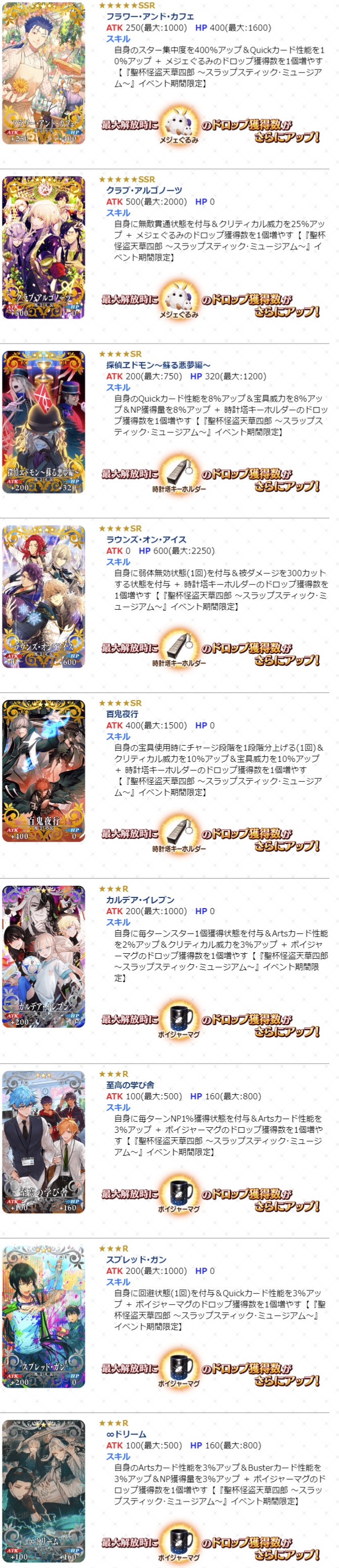 カルデアボーイズコレクション21 開催 ピックアップガチャに 5 Ssr 天草四郎 が登場 全9枚のcbc21期間限定概念礼装からお好きな1枚選ぼう Fate Grand Order Blog