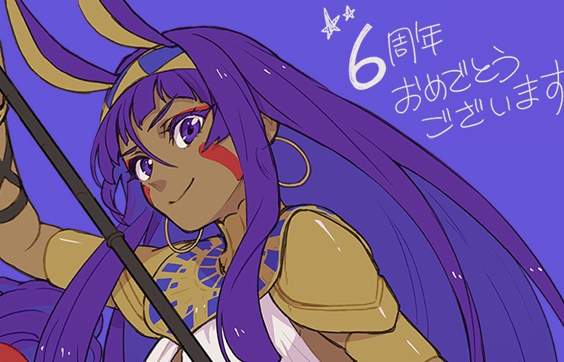 一色さんがfgo6周年を記念して ニトクリス の描き下ろしイラストと共にお祝いのご挨拶 Fate Grand Order Blog
