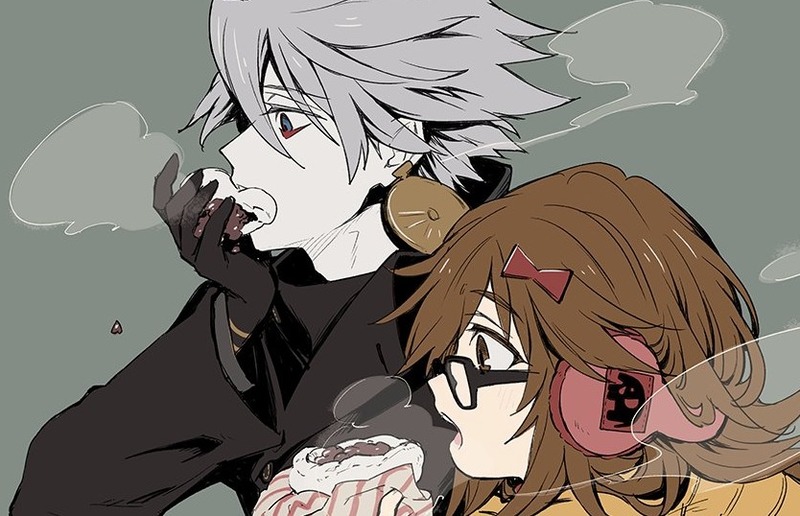 一色さんの 一緒に中華まんを食べるカルナとジナコ Fate Grand Order Blog