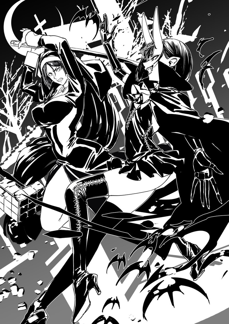 巖本英利さんの 吸血鬼酒呑ちゃんとシスター頼光さん Fate Grand Order Blog