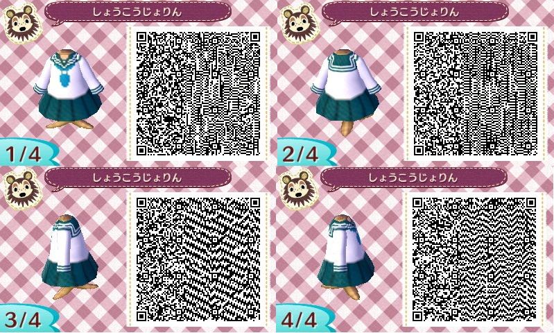 Qrコード とびだせどうぶつの森 マイデザイン 最多数 洋服類