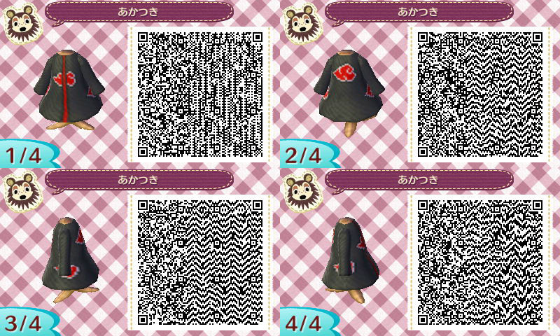 暁服 Qrコード とびだせどうぶつの森 マイデザイン 最多数