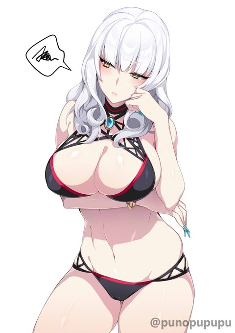 Fgo ぷぅ崎ぷぅ奈先生が描いた色白お肌が綺麗なカーミラさん 豊満なボディがタマらん Fateなう