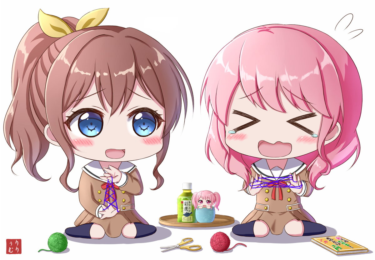 バンドリ 可愛い二人でアレしてるイラストがクオリティー高すぎて話題になってるｗｗｗｗｗ ゲームなう 2ch 5ch Twitterまとめブログ