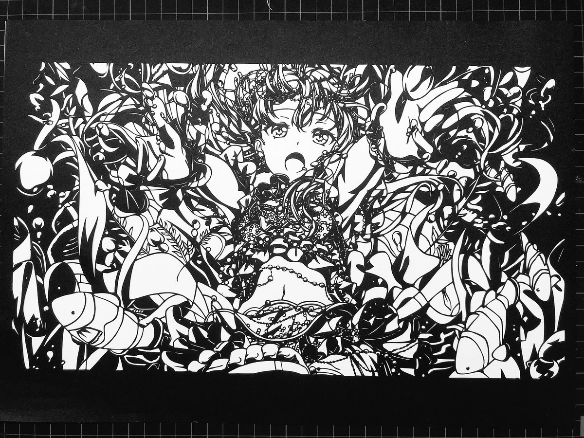 バンドリ マーメイド湊さんの切り絵のクオリティーがハンパないって ゲームなう 2ch 5ch Twitterまとめブログ