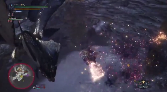 Mhw ハンマーの空中回転攻撃をレイギエナにほぼフルヒットさせるハンター めっちゃ気持ちよさそう ゲーム攻略のまるはし
