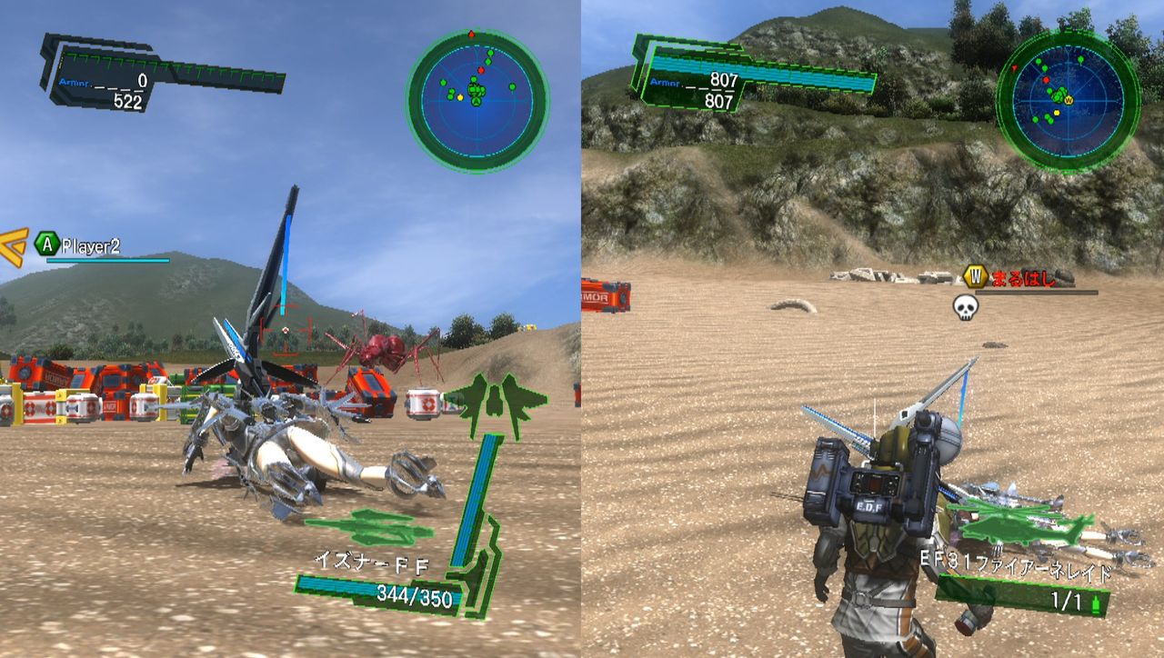 地球防衛軍4 1 自分に寄生 一人二役画面分割2リプレイm26 赤色 稼ぎ ゲーム攻略のまるはし