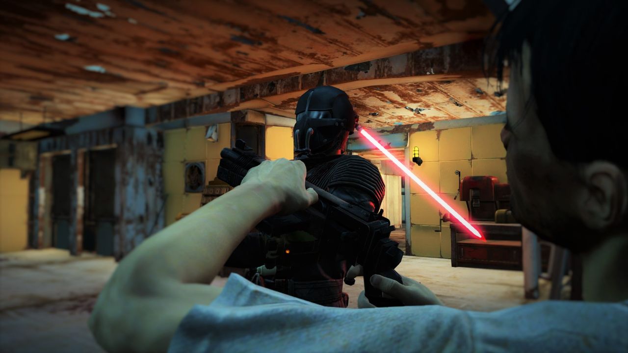 Fallout4 これでスターウォーズごっこが捗る ライトセーバーmod ゲーム攻略のまるはし