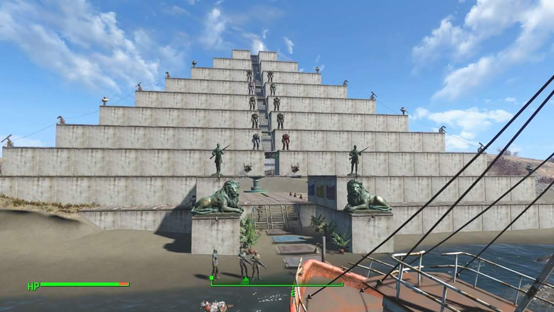 Fallout4 まるで王の墓 スペクタクルアイランドにピラミッドを建設 ゲーム攻略のまるはし