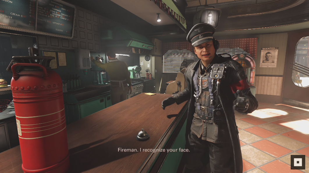 『ウルフェンシュタイン2 The New Colossus』ストロベリーミルクシェイクを飲む指揮官 ゲーム攻略のまるはし