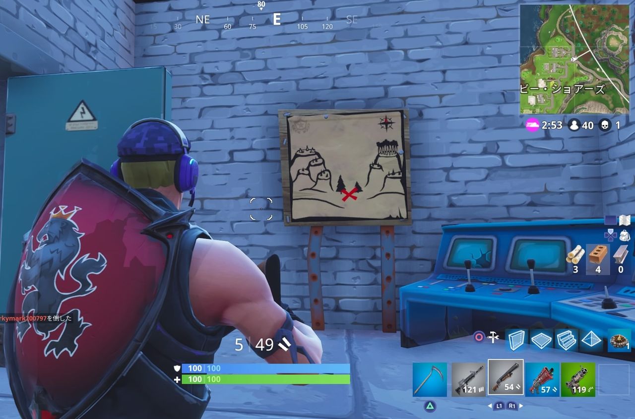 フォートナイト バトルパスウィーク3チャレンジ スノビー ショアにある宝の地図をたどる 場所紹介 ゲーム攻略のまるはし
