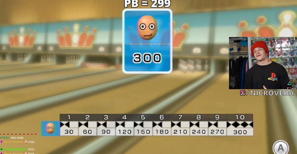 海外ストリーマーがwiiスポーツのボウリングで目隠ししたままパーフェクトゲームを達成 ゲーム攻略のまるはし