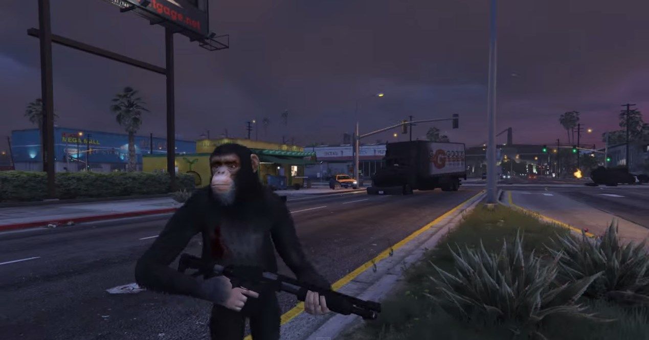 Gta5 Pc Mod 猿の惑星 凶悪なチンパンジーが行く ゲーム攻略のまるはし