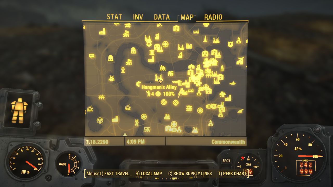 Fallout4 満足度100 を達成しやすい 小さめな居住地 ハングマンズアリー ゲーム攻略のまるはし