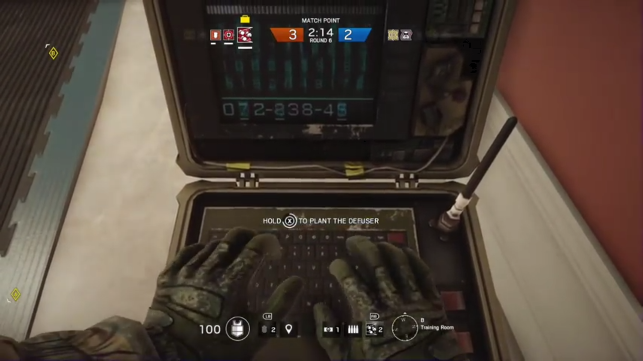 R6 レインボーシックスシージ トロフィー人の壁 ブリーチングチャージで敵をキルする方法 ゲーム攻略のまるはし