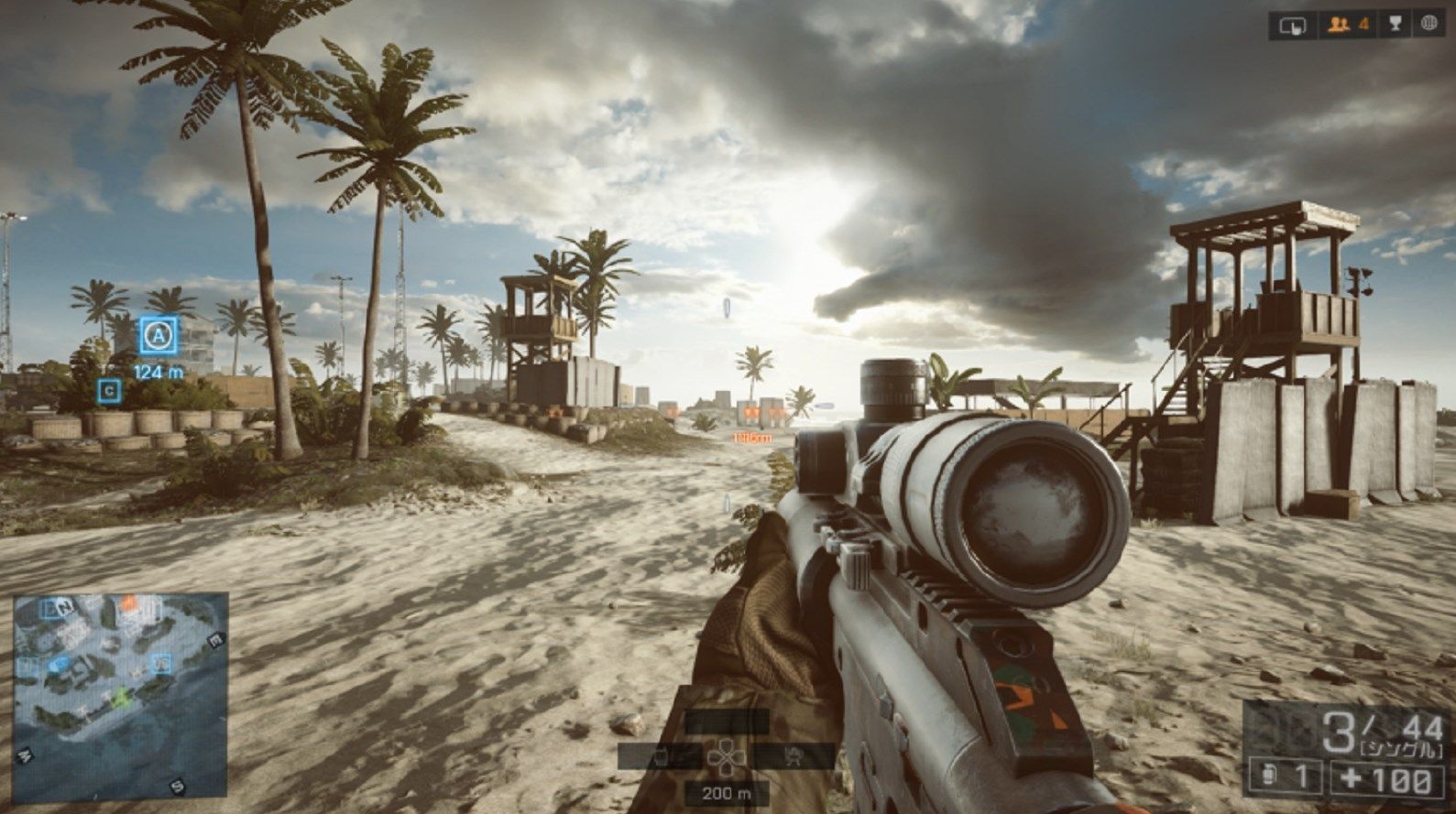 Bf4 スナイパーライフルの下にある1000mって何 ゼロイン調整の仕方を簡単にまとめてみた ゲーム攻略のまるはし