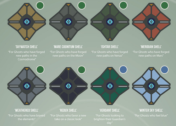 Destiny デフォルメが可愛いゴーストのインフォグラフィック ゲーム攻略のまるはし