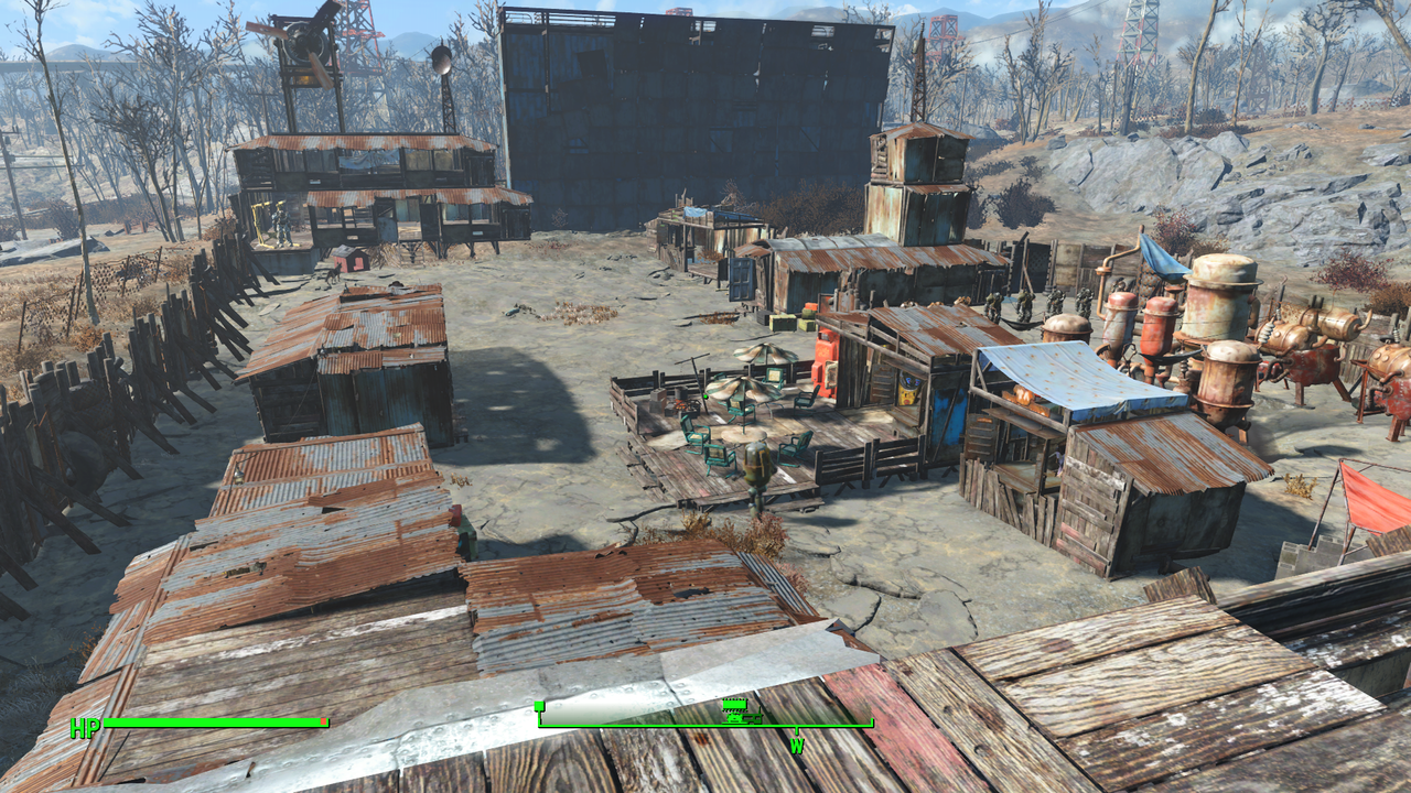 Fallout4 みんなの居住地 ごくありふれた感じのスターライトドライブイン ゲーム攻略のまるはし