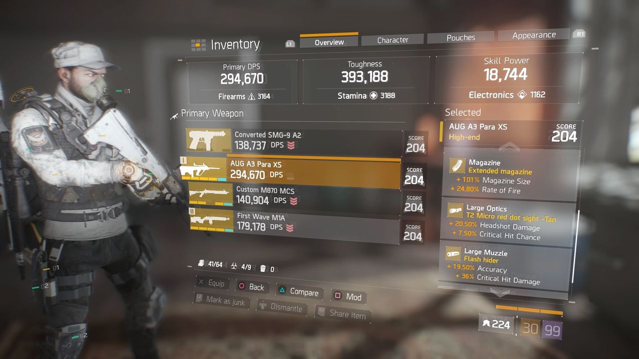 Division ディビジョン レックレスを使ったdps29万 タフネス39万ビルド ゲーム攻略のまるはし