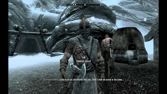 スカイリムファンが有名なセリフ 膝に矢を受けてしまってな のタトゥーを入れ話題に ゲーム攻略のまるはし