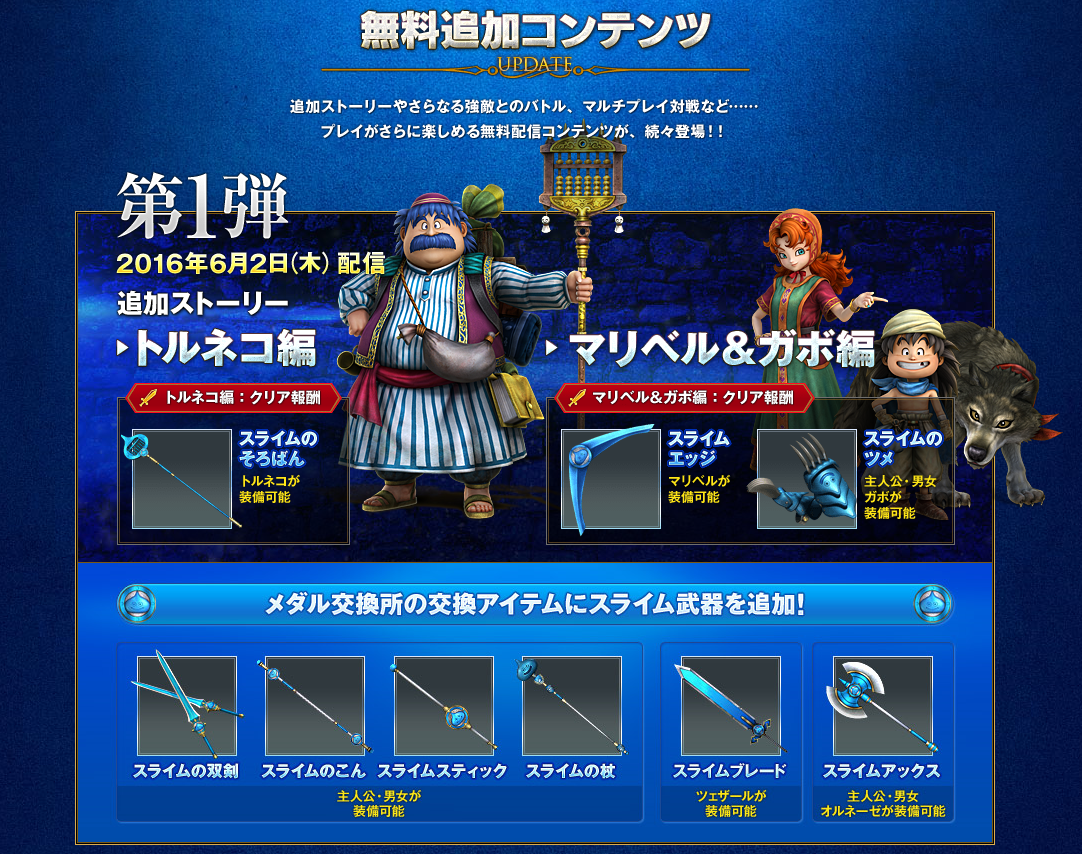 Dqh2 ドラゴンクエストヒーローズ2 追加ストーリーなど無料dlcの配信スケジュールを第5弾まで発表 ゲーム攻略のまるはし