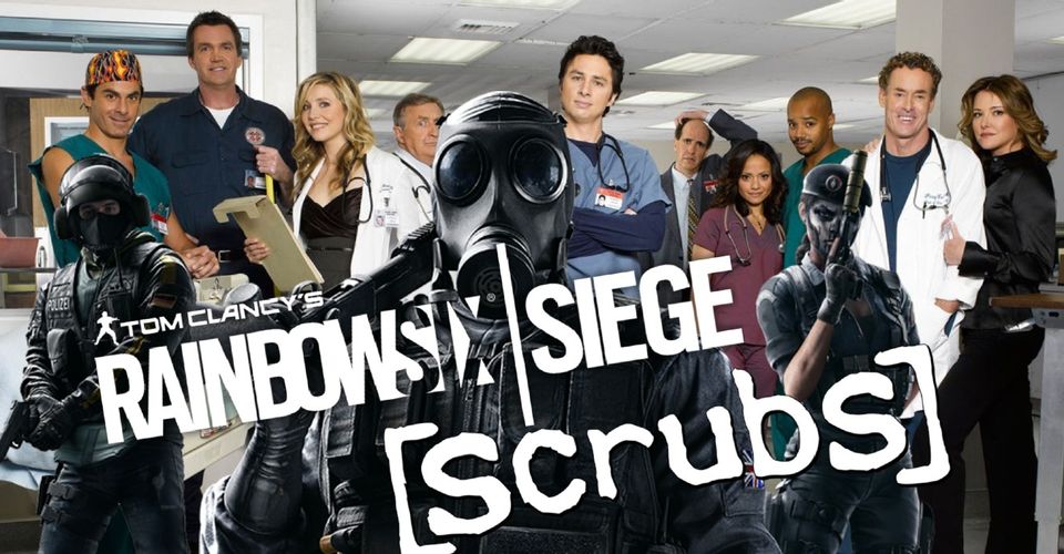 Rainbow Six Siegeでレントゲン写真をブリーチングチャージに持ち替えて海外医療コメディ Scrubs 恋のお騒がせ病棟 を再現 激しい恋の物語を感じさせる仕上がり ゲーム攻略のまるはし