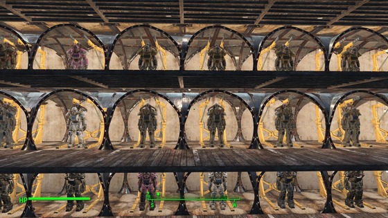 Fallout4 要塞使用のスターライトドライブイン パワーアーマーステーションの完成度が高い ゲーム攻略のまるはし