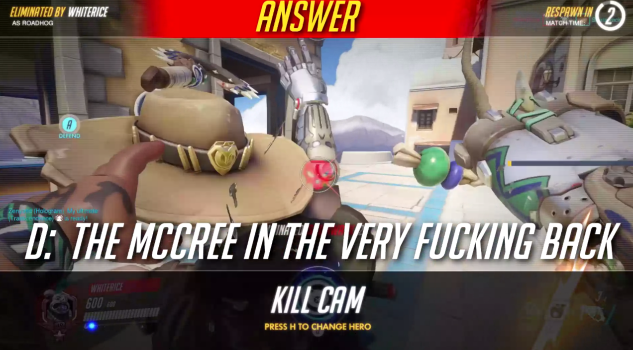 オーバーウォッチ ロードホッグクイズ ロードホッグのチェインフックは誰を引き寄せるのか ゲーム攻略のまるはし