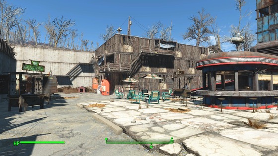 Fallout4 要塞使用のスターライトドライブイン パワーアーマーステーションの完成度が高い ゲーム攻略のまるはし
