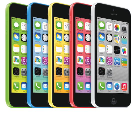 iPhone5Cカラーバリエーション