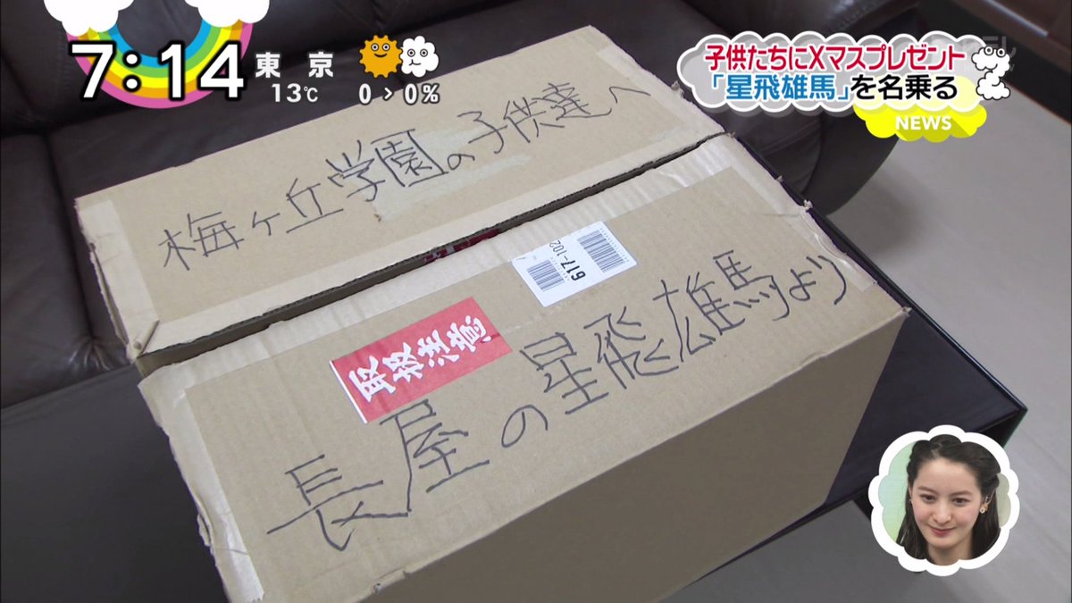 星飛雄馬 から児童養護施設の子どもたちへクリスマスプレゼントが届く 愛知 子どもたち だれ ファンサマリィ