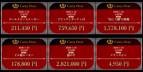 キャリーオーバー②