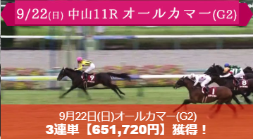 オールカマー的中