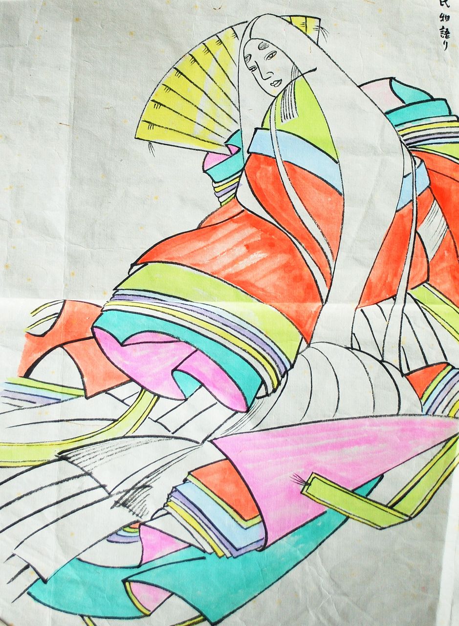 弘前ねぷた絵137 見送り絵の題材 十二単 ねぷた 弘前 津軽 の話 川村岩山