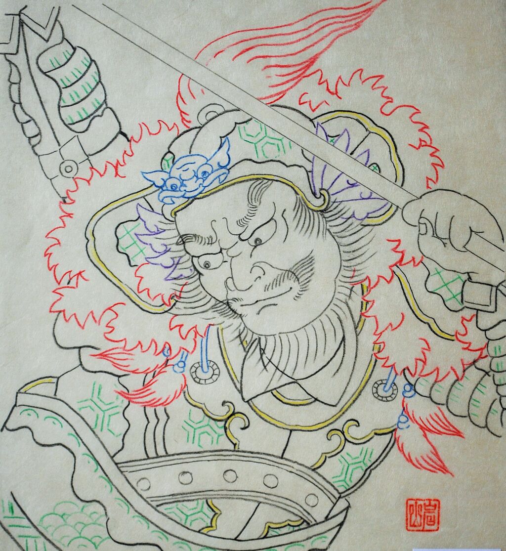 弘前ねぷた絵296 ねぷた絵にみる三国志の武将たち8 文鴦、呂布