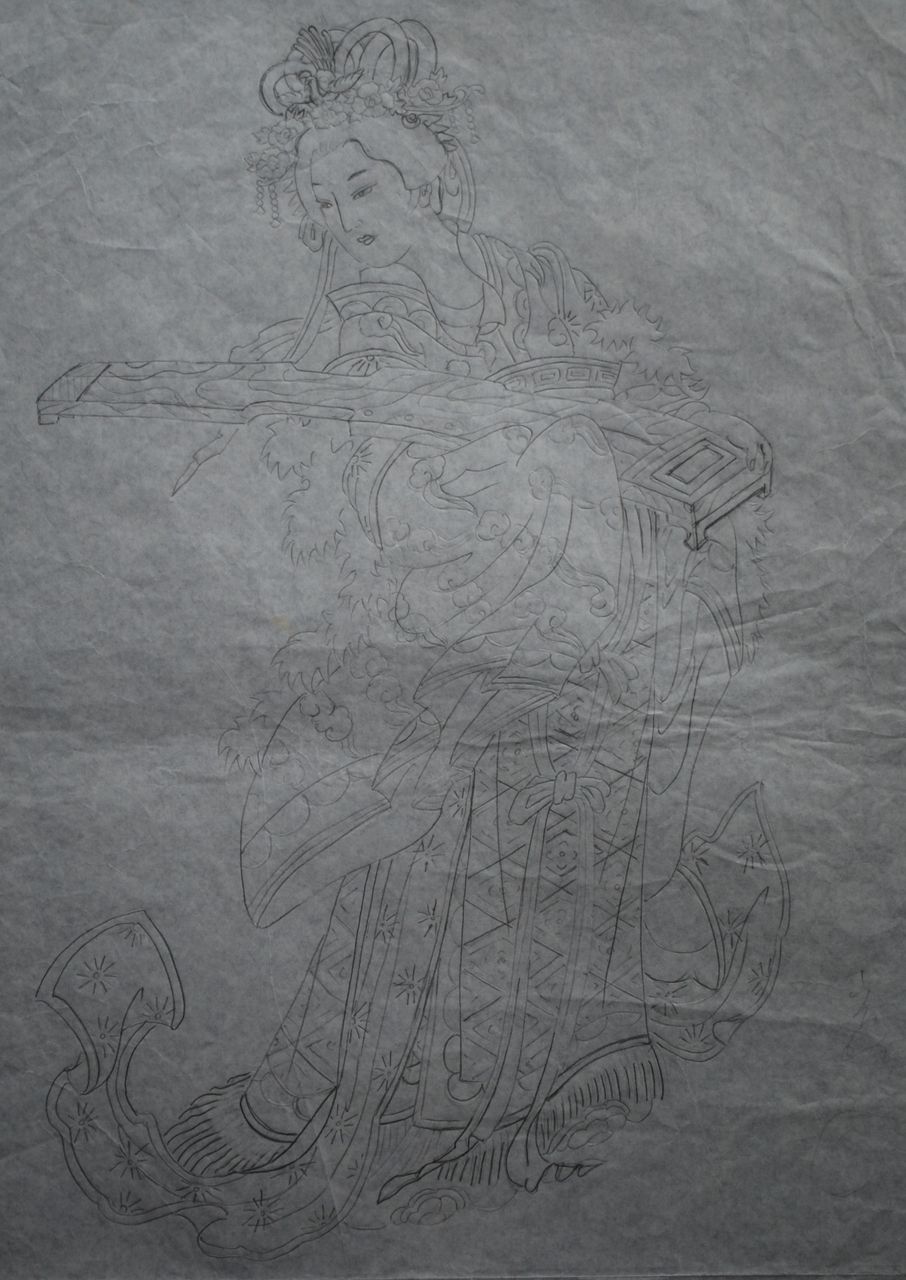 ふと描いた絵 藤田嗣治（Léonard Foujita）】─フジタと犬。——あの猫たちの横で静か