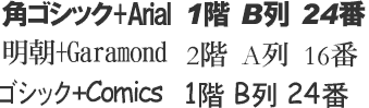 混在フォント