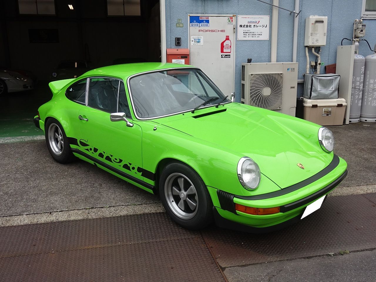 74 911carrera 2 7 ﾗｲﾑｸﾞﾘｰﾝ ポルシェ中古車販売 Garage J