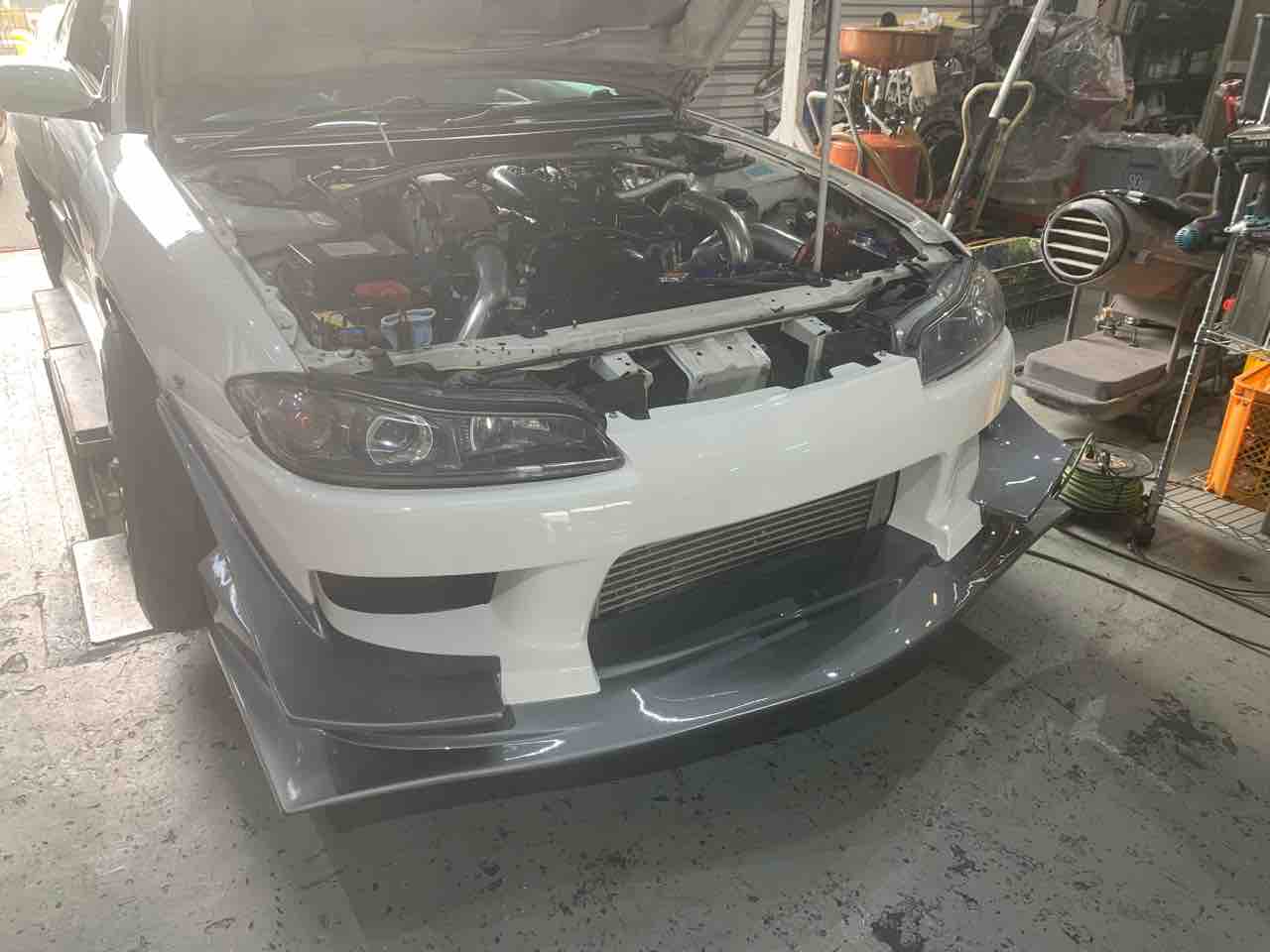 S15シルビア タイプ5フロントバンパー取り付け : GARAGEMAK BLOG