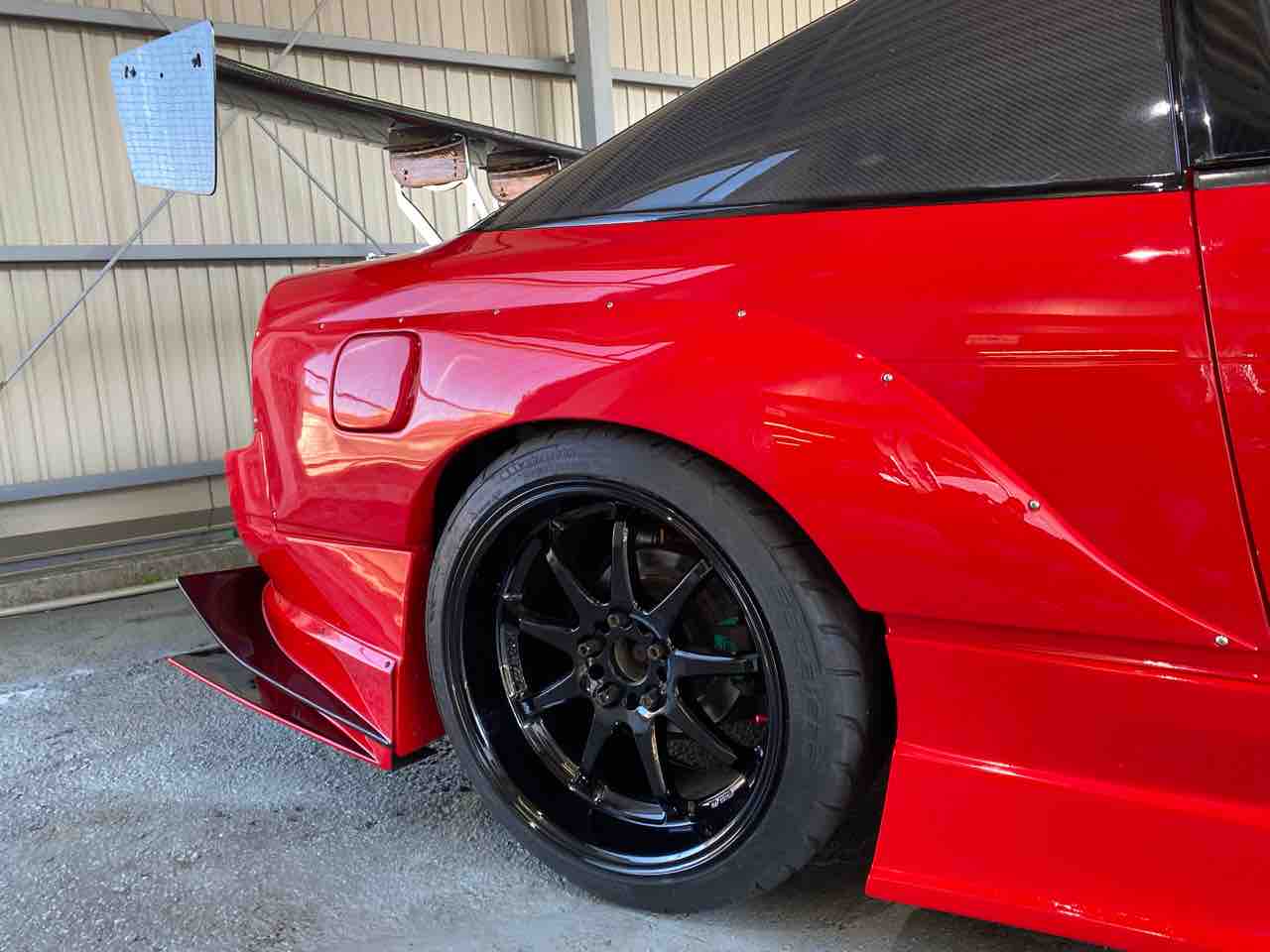 180SX当社ワイドボディー用オーバーフェンダーキット リニューアル 