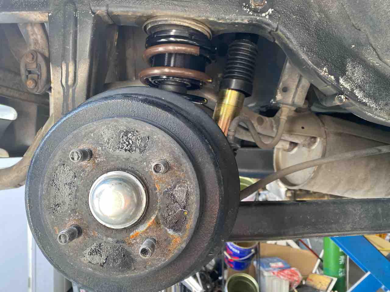 Ha11s アルトワークス 車高調取り付け Garagemak Blog