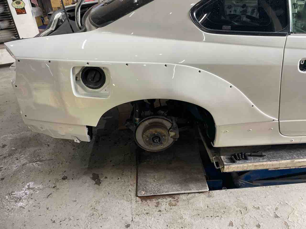 S15シルビア ワイドボディー、エアロ取り付け17 : GARAGEMAK BLOG