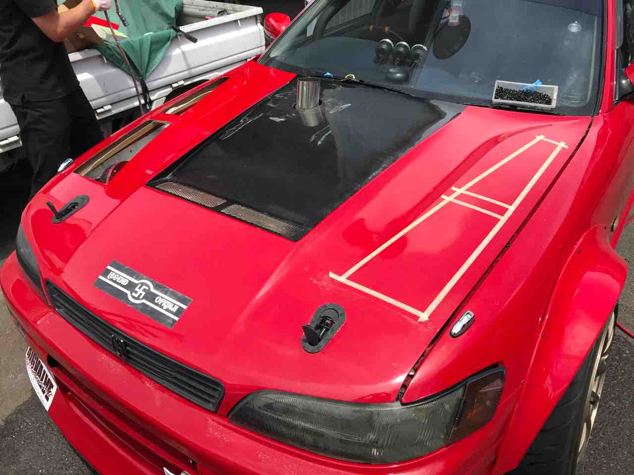 JZX90 汎用ボンネットダクト取り付け : GARAGEMAK BLOG