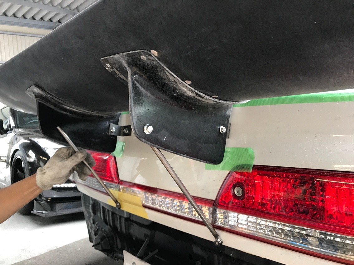 JZX100 GTウイング取り付け : GARAGEMAK BLOG