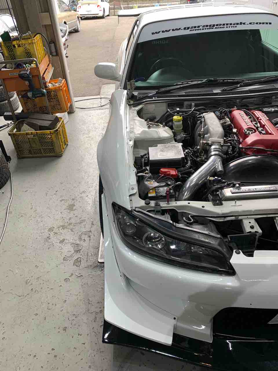 S15 シルビア カーボンボンネット ガレージマック？ 引き取り限定 埼玉