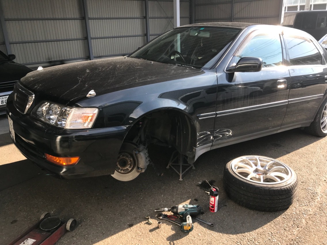 JZX100 純正縦ナックル JZX100 ナックル交換 : GARAGEMAK BLOG